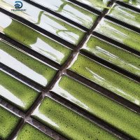 Gạch mosaic kitkat màu xanh cốm