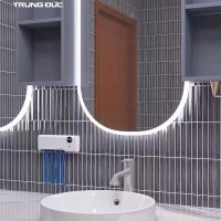 Gạch mosaic que mặt lõm màu xám 20x145 mm 6 Gạch mosaic ốp phòng tắm màu xám