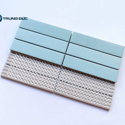 Gạch mosaic ốp tường màu xanh nhạt