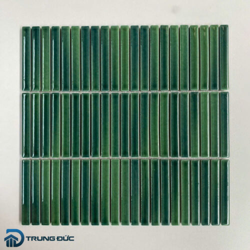 Gạch mosaic que đũa màu xanh lá cây 12x92 mm 92TTEB-68
