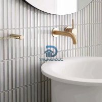 Gạch mosaic que mặt lõm màu trắng sữa 20x145 mm 9 Gạch mosaic que SZ015