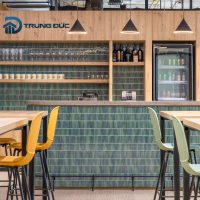 Gạch mosaic trang trí quán cafe