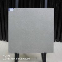 Gạch Viglacera 80x80 màu xám HM804 granite men matt