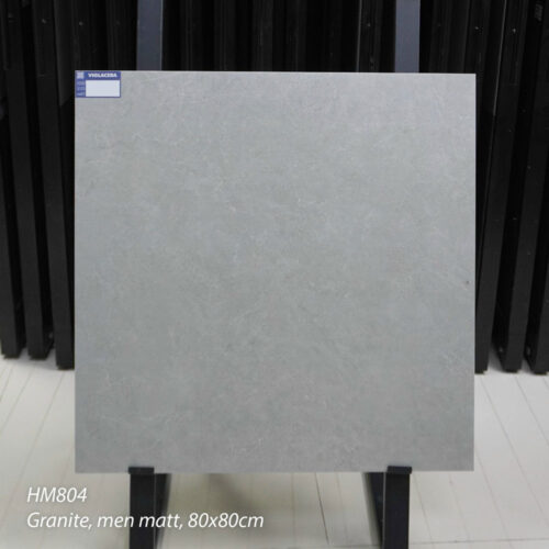 Gạch Viglacera 80x80 màu xám HM804 granite men matt