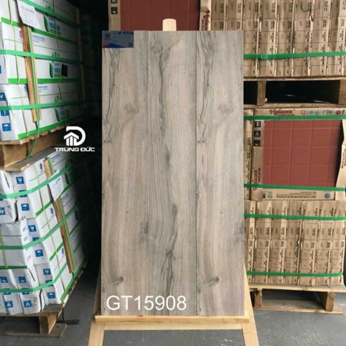 Gạch 15x90 Viglacera GT15908 giả gỗ màu ghi granite men matt