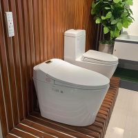 Bồn cầu thông minh Viglacera V94 4 Hình ảnh chụp thực tế bồn cầu Viglacera V94