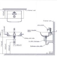 Bản vẽ kỹ thuật lavabo Inax AL345V bán âm