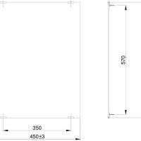 Bản vẽ kỹ thuật gương TOTO YM4560A