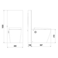 Bản vẽ kỹ thuật bồn cầu cảm ứng đặt sàn Viglacera Platinum P.16.321