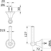 Bản vẽ kỹ thuật lô giấy TOTO TX722AC