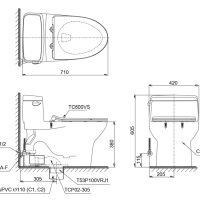 Bồn Cầu TOTO MS884T8 Liền Khối Nắp TC600VS 3 %tên tệp%