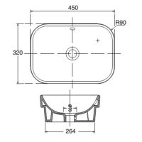 Bản vẽ kỹ thuật lavabo Viglacera V27