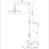 Bản vẽ kỹ thuật thân sen cây TOTO TBW07005A