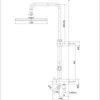 Bản vẽ kỹ thuật thân sen cây TOTO TBW08006A