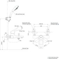 Bản vẽ kỹ thuật củ sen gật gù TOTO TBG10302V