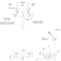 Bộ Sen Nhiệt Độ TOTO TBV03427V/TBW03002B Xả Bồn 13 %tên tệp%