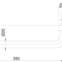Bản vẽ kỹ thuật tay vịn TOTO TX3A1