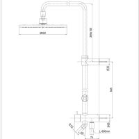 Bản vẽ kỹ thuật thân sen cây TOTO TBW07006A