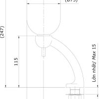 Hộp đựng xà phòng TOTO TS126AR gắn chậu 3 Bản vẽ hộp đựng xà phòng TOTO TS126AR