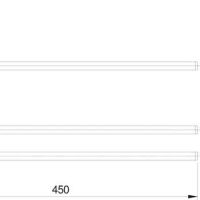 Bản vẽ thanh vắt khăn đôi TOTO TX725AC