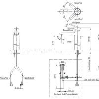 Vòi Lavabo TOTO TVLM111NS Nóng Lạnh Cao 223mm 3 %tên tệp%