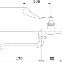 Vòi rửa gắn tường TOTO T30ARQ13N 3 Bản vẽ kỹ thuật vòi nước lạnh TOTO T30ARQ13N