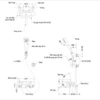 Bản vẽ kỹ thuật vòi sen nhiệt độ TOTO TMGG40QECR