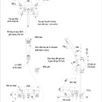 Bản vẽ kỹ thuật vòi sen nhiệt độ TOTO TMGG40ECR