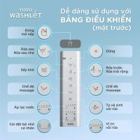 Nắp bồn cầu thông minh TOTO TCF4911Z 16 bảng điều khiển cầm tay TOTO TCM7395