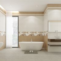 Bộ gạch ốp phòng tắm màu nâu men khô