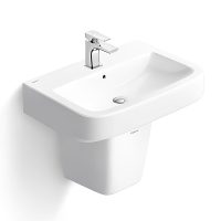 Chậu lavabo Viglacera V50 (CD50) treo tường chân lửng