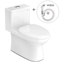 Bồn cầu 1 khối Viglacera MK2 tặng xịt VG826