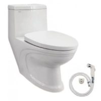 Bồn cầu 1 khối Viglacera V39 xả nhấn nắp êm, tặng xịt VG826