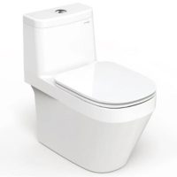 Bồn cầu 1 khối Viglacera V868 xả nhấn, nắp êm