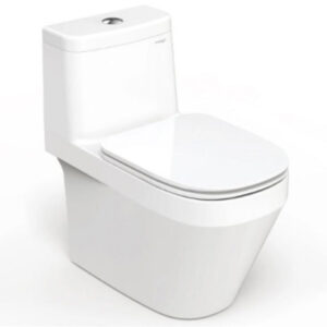 Bồn cầu 1 khối Viglacera V868 xả nhấn, nắp êm