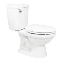 Bồn cầu 2 khối Viglacera VI44 xả gạt nắp thường