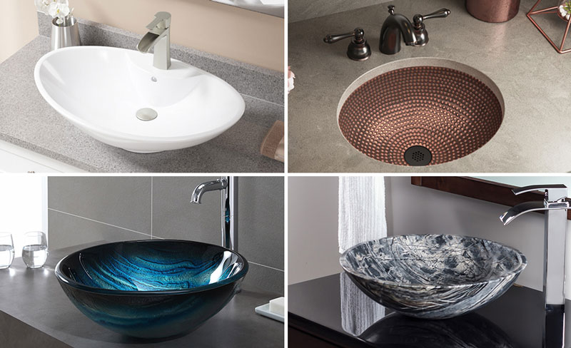 Chất liệu bồn rửa phòng tắm