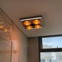 Hình ảnh lắp đặt đèn sưởi HEIZEN HE9 tại nhà khách hàng