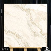 Gạch 100x100 cm Catalan 10005 màu vàng vân đá face 2