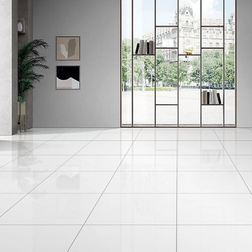 Gạch lát nền 60x60 trắng tinh Prime 17702
