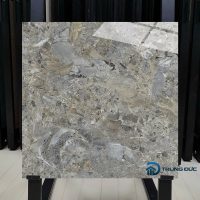 Gạch 60x60 61041 vân đá màu xám ceramic men bóng