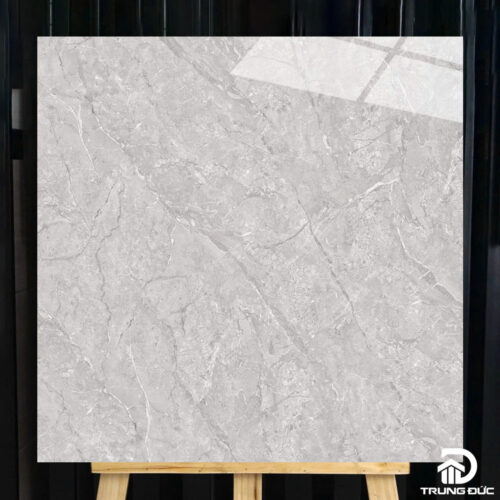 Gạch 80x80 Catalan 80065 porcelain 4 face màu ghi men bóng