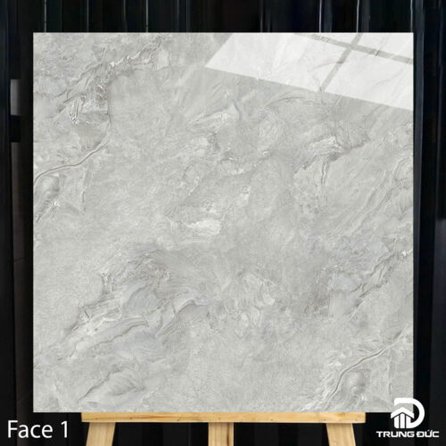 Gạch 80x80 Catalan 80105 porcelain 4 face màu ghi men bóng