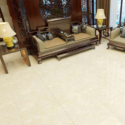 Gạch 80x80 lát nền phòng khách màu vàng Catalan 80066