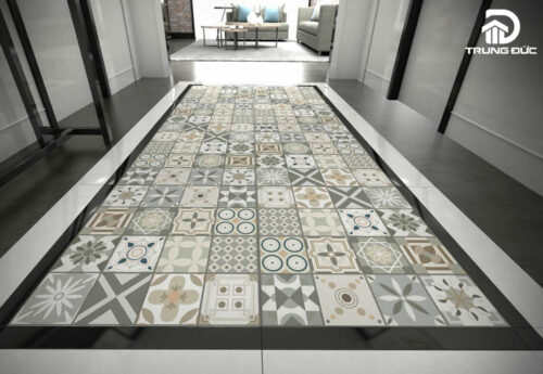 Gạch bông 60x60 lát hành lang 62005