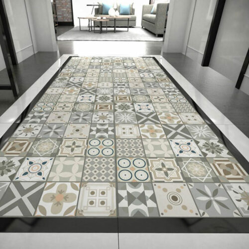 Gạch bông 60x60 lát hành lang 62005