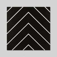 Gạch bông TDGB20-011 xương cá đen, men matt, 20×20 (cm)