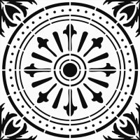 Gạch bông đen trắng Prime 2721 men bóng, 30x30 (cm)