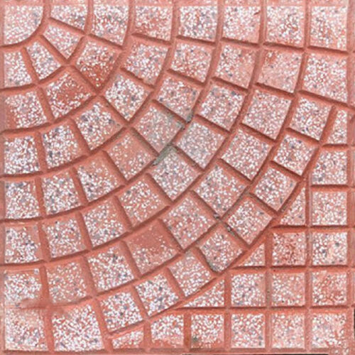 Gạch Terrazzo rẻ quạt màu đỏ 30x30-40x40 (cm)