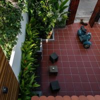 Gạch đỏ tráng men 40x40 Gốm Mỹ